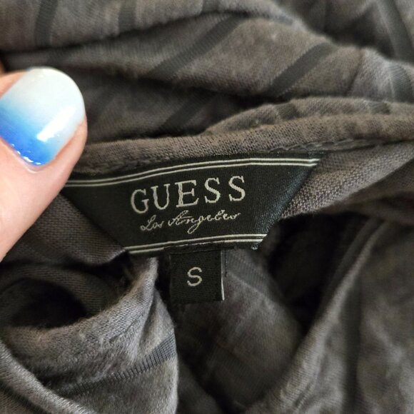 Guess - Small Cold Shoulder Blouse in Grey - EUC - Picture 2 of 5